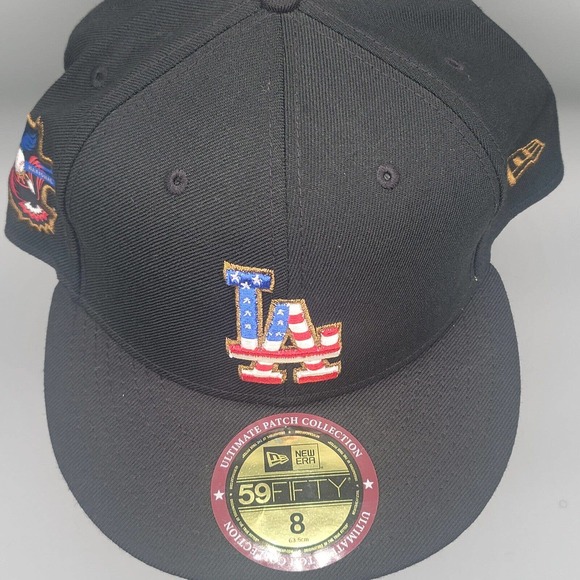 New Era LA Dodgers Ultimate Patch Collection Fitted Hat Size 8 Rare 100% Wool! - Picture 4 of 15